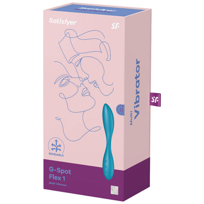 SATISFYER - MULTI VIBRATORE G-SPOT FLEX 1 BLU - SATISFYER VIBRATOR | Lingerie Harness Boutique