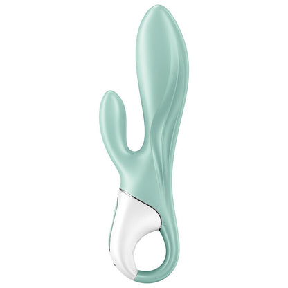 SATISFYER - APP VIBRATORE GONFIABILE CONIGLIO AIR PUMP BUNNY 5+ VERDE - SATISFYER CONNECT | Lingerie Harness Boutique