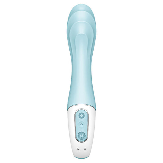 SATISFYER - VIBRATORE AIR PUMP 5+ VIBRATORE GONFIABILE G-SPOT BLU - SATISFYER CONNECT | Lingerie Harness Boutique