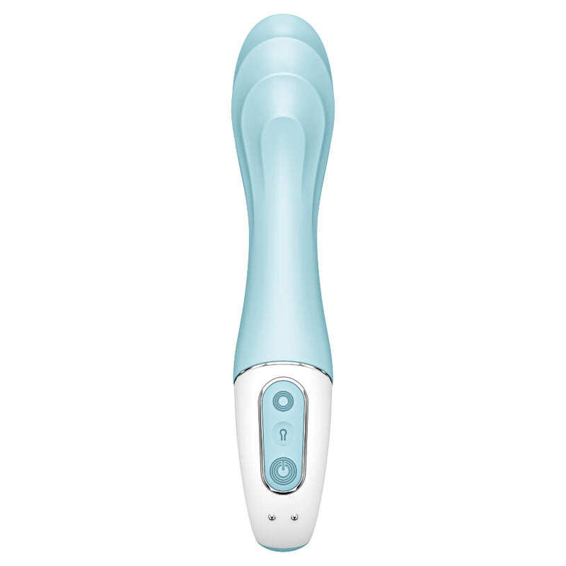 SATISFYER - VIBRATORE AIR PUMP 5+ VIBRATORE GONFIABILE G-SPOT BLU - SATISFYER CONNECT | Lingerie Harness Boutique