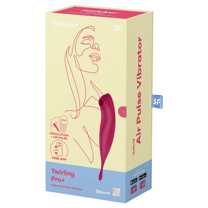 SATISFYER - TWIRLING PRO+ STIMOLATORE E APP VIBRATORE VERDE - SATISFYER CONNECT | Lingerie Harness Boutique