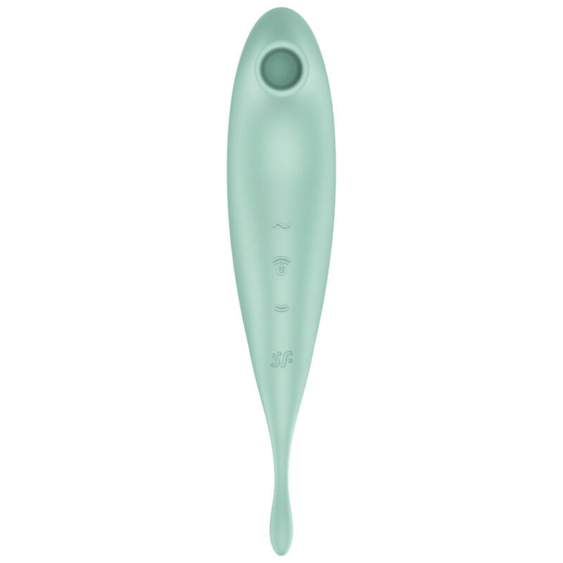 SATISFYER - TWIRLING PRO+ STIMOLATORE E APP VIBRATORE VERDE - SATISFYER CONNECT | Lingerie Harness Boutique