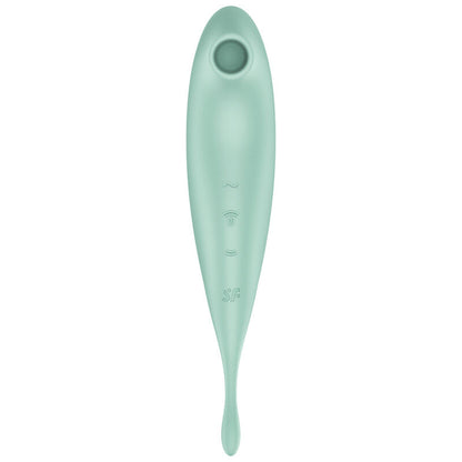 SATISFYER - TWIRLING PRO+ STIMOLATORE E APP VIBRATORE VERDE - SATISFYER CONNECT | Lingerie Harness Boutique