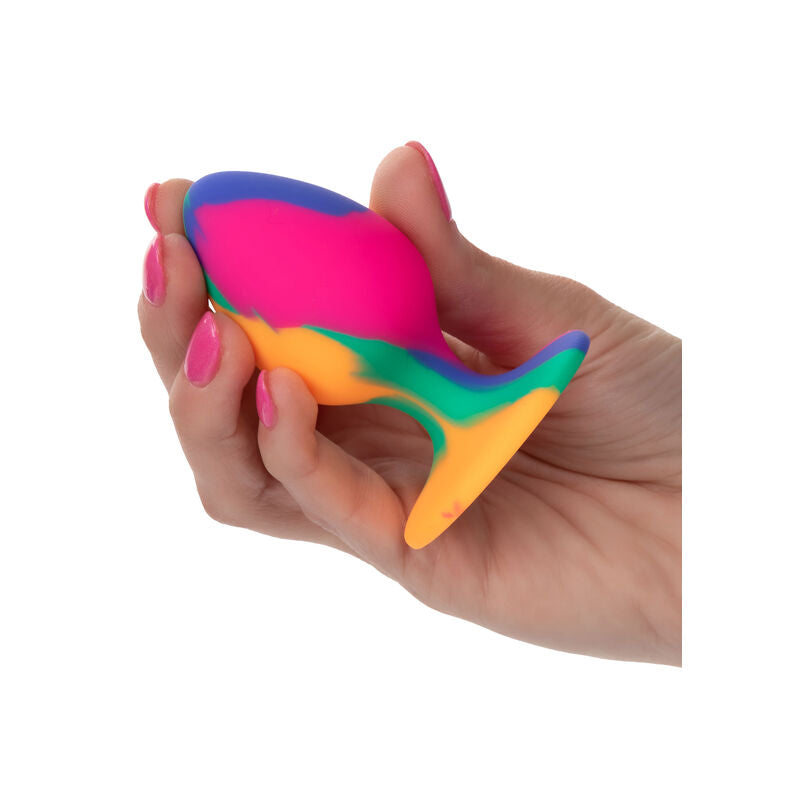 CALEXOTICS - CHEEKY MEDIO TIE-DYE PLUG ANALE - CALEXOTICS | Lingerie Harness Boutique