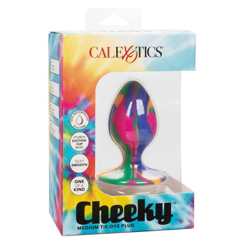 CALEXOTICS - CHEEKY MEDIO TIE-DYE PLUG ANALE - CALEXOTICS | Lingerie Harness Boutique