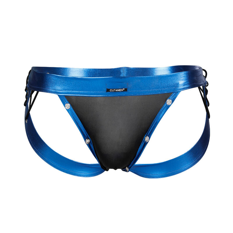 CUT4MEN - JOCKSTRAP DESIRE CUERO AZUL L