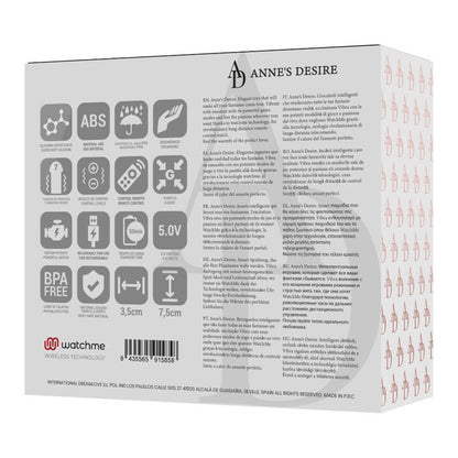 ANNE'S DESIRE - EGG TECNOLOGIA DI CONTROLLO REMOTO WATCHME NERO - ANNE´S DESIRE | Lingerie Harness Boutique