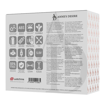 ANNE'S DESIRE - DUAL PLEASURE TECNOLOG A WATCHME NERO/ORO - ANNE´S DESIRE | Lingerie Harness Boutique