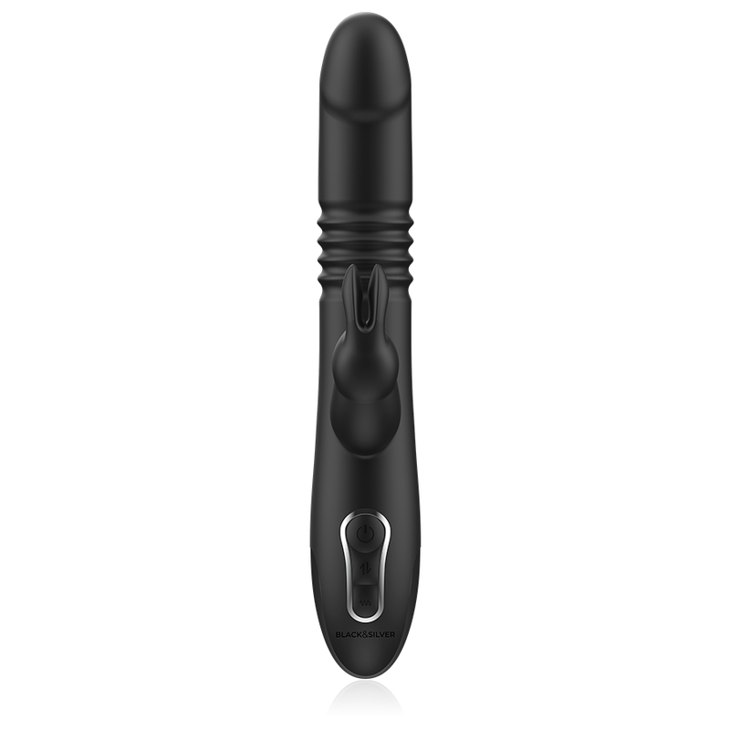 BLACK&SILVER - VIBRA STIMOLANTE KENJI COMPATIBILE CON LA TECNOLOGIA WIRELESS WATCHME - BLACK&SILVER | Lingerie Harness Boutique