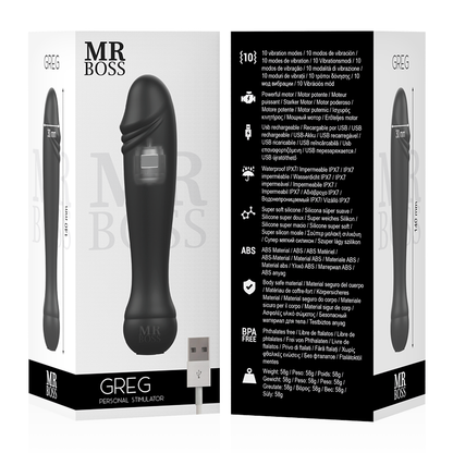 MR BOSS - GREG STIMOLATORE PERSONALE - MR. BOSS | Lingerie Harness Boutique