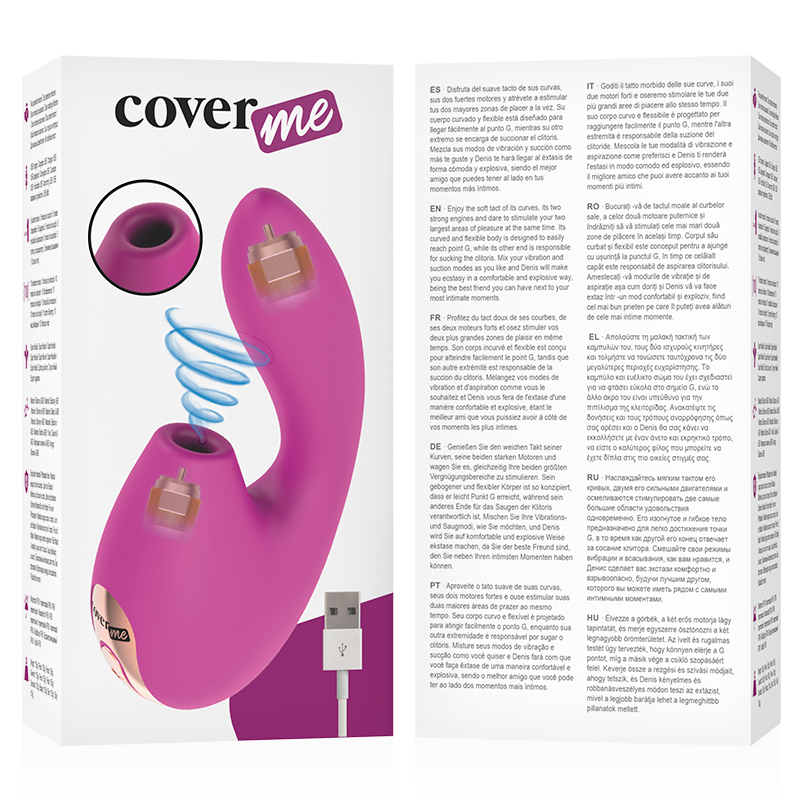 COVERME - ASPIRAZIONE CLITORALE E POTENTE VIBRATORE G-SPOT RUSH - COVERME | Lingerie Harness Boutique