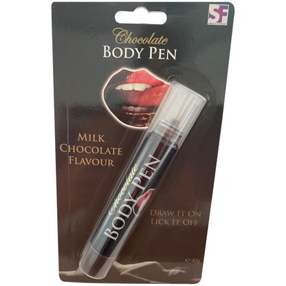 SPENCER & FLEETWOOD - PENNA PER IL CORPO AL CIOCCOLATO - SPENCER & FLETWOOD | Lingerie Harness Boutique
