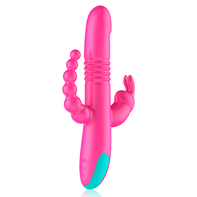 HAPPY LOKY - TRIPLA STIMOLAZIONE DONALD: COMPATIBILE CON LA TECNOLOGIA WIRELESS ANALE, G-SPOT E CLITORIDEA WATCHME - HAPPY LOKY | Lingerie Harness Boutique