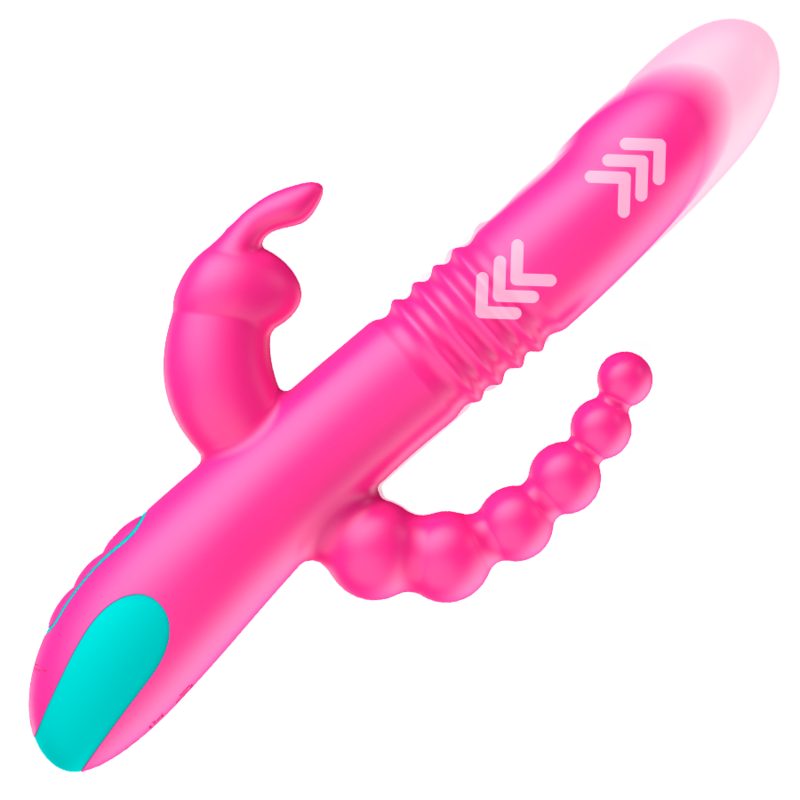 HAPPY LOKY - TRIPLA STIMOLAZIONE DONALD: COMPATIBILE CON LA TECNOLOGIA WIRELESS ANALE, G-SPOT E CLITORIDEA WATCHME - HAPPY LOKY | Lingerie Harness Boutique