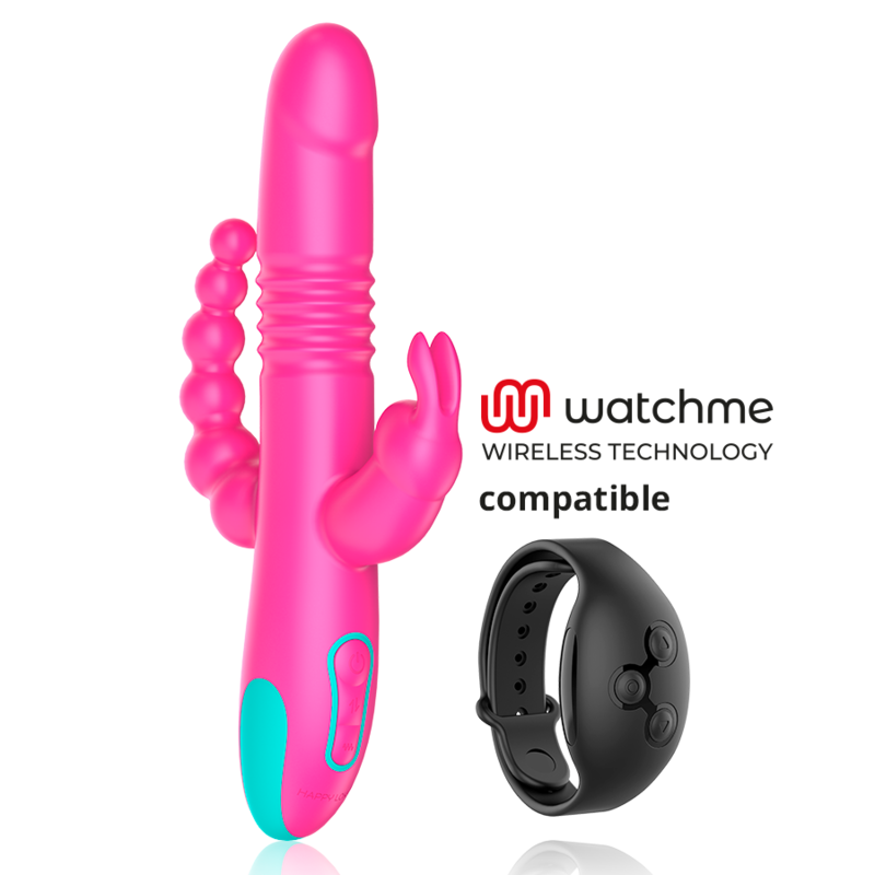 HAPPY LOKY - DONALD TRIPLE STIMULATION: COMPATIBLE WITH ANAL, G-SPOT AND CLITORAL WIRELESS TECHNOLOGY WATCHME