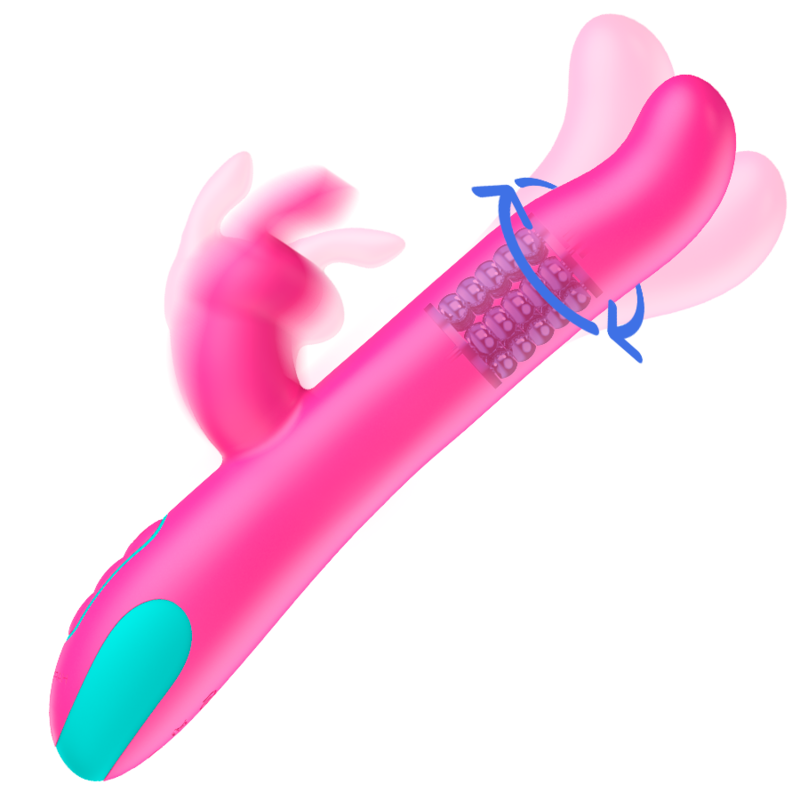 HAPPY LOKY - PLUTO CONIGLIO VIBRATORE E ROTATORE WATCHME COMPATIBILE CON LA TECNOLOGIA WIRELESS - HAPPY LOKY | Lingerie Harness Boutique