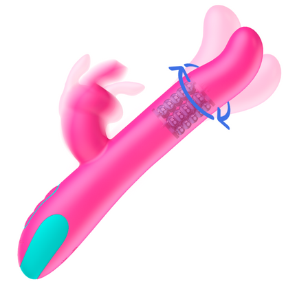HAPPY LOKY - PLUTO CONIGLIO VIBRATORE E ROTATORE WATCHME COMPATIBILE CON LA TECNOLOGIA WIRELESS - HAPPY LOKY | Lingerie Harness Boutique