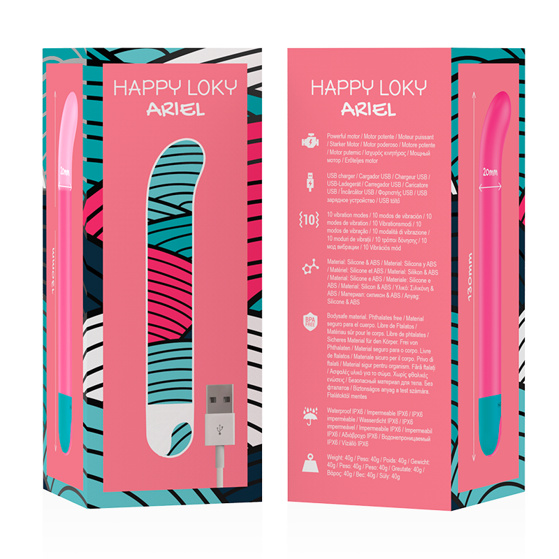 HAPPY LOKY - VIBRATORE ARIEL G-SPOT - HAPPY LOKY | Lingerie Harness Boutique