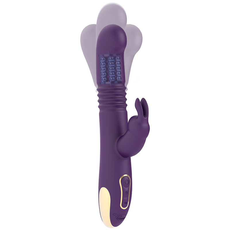TREASURE - BASTIAN RABBIT UP & DOWN, ROTATORE E VIBRATORE COMPATIBILE CON LA TECNOLOGIA WIRELESS WATCHME - TREASURE | Lingerie Harness Boutique