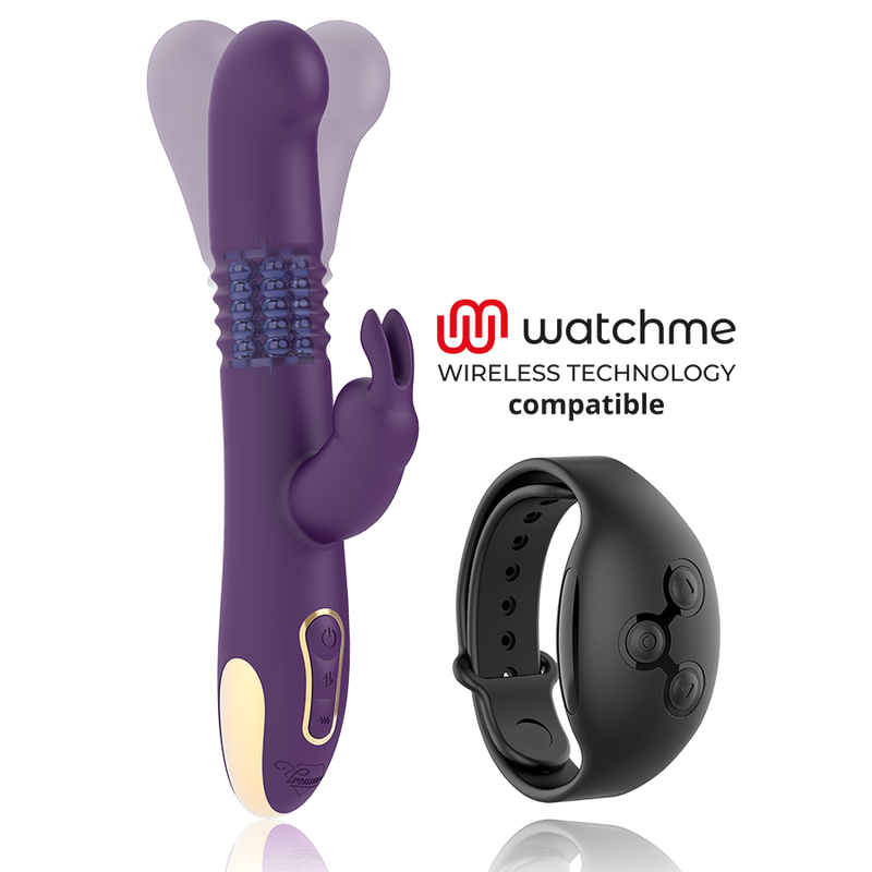 TREASURE - BASTIAN RABBIT UP & DOWN, ROTATORE E VIBRATORE COMPATIBILE CON LA TECNOLOGIA WIRELESS WATCHME - TREASURE | Lingerie Harness Boutique