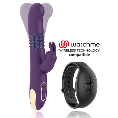 TREASURE - BASTIAN RABBIT UP & DOWN, ROTATORE E VIBRATORE COMPATIBILE CON LA TECNOLOGIA WIRELESS WATCHME - TREASURE | Lingerie Harness Boutique