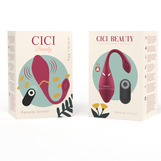 CICI BEAUTY - PREMIUM SILICONE UOVO VIBRATORE TELECOMANDO - CICI BEAUTY | Lingerie Harness Boutique