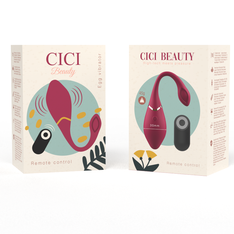CICI BEAUTY - PREMIUM SILICONE UOVO VIBRATORE TELECOMANDO - CICI BEAUTY | Lingerie Harness Boutique