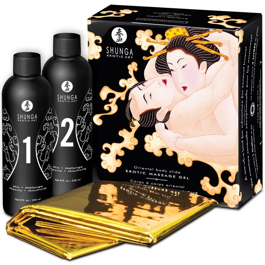 SHUNGA - EROTIC BODY TO BODY MASSAGE GEL WITH ORIENTAL MELON 