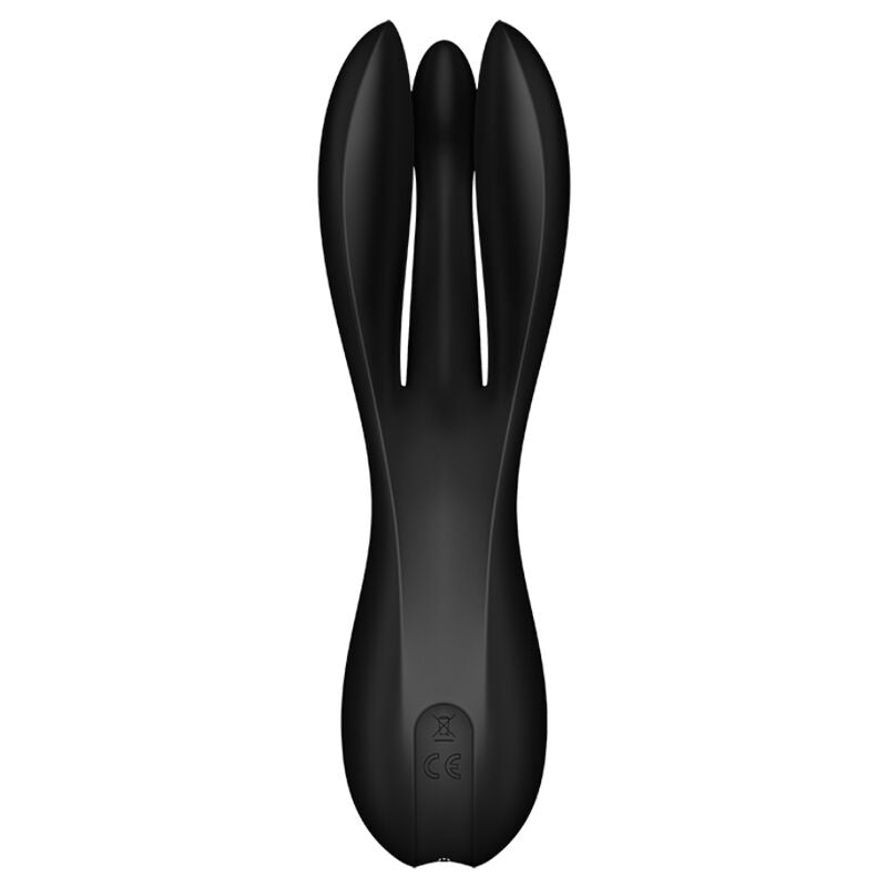 SATISFYER - THREESOME 2 BLACK VIBRATOR