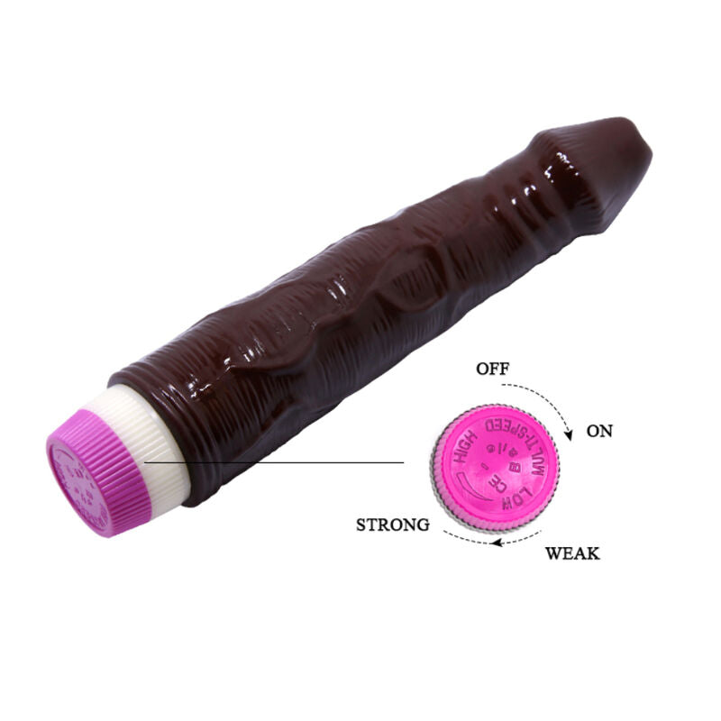 BAILE - PLEASURE WAVE VIBRATOR 23 CM BROWN