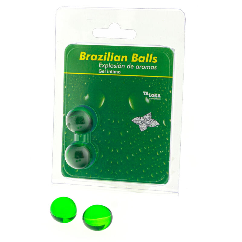 TALOKA - 2 PALLINE BRASILIANE GEL INTIMO MENTA - TALOKA | Lingerie Harness Boutique