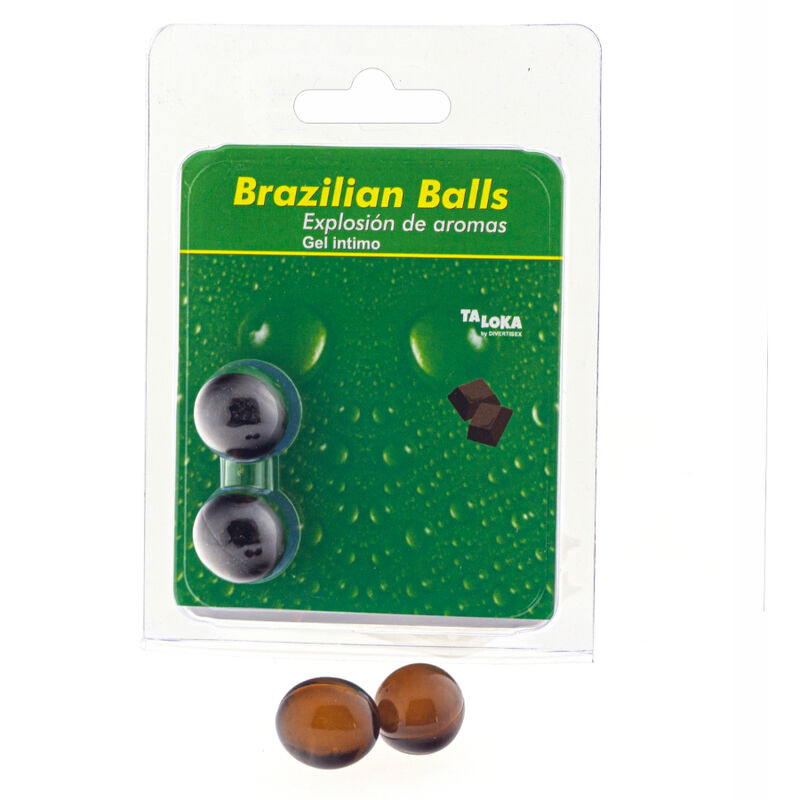TALOKA - 2 SFERE BRASILIANE GEL INTIMO AL CIOCCOLATO - TALOKA | Lingerie Harness Boutique