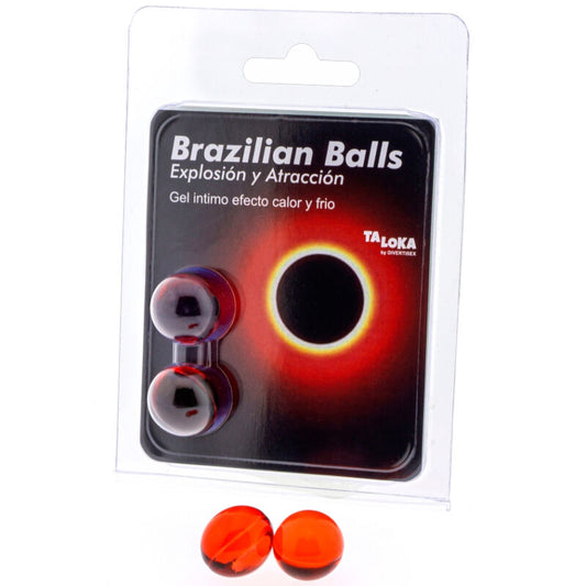 TALOKA - 2 BRAZILIAN GEL SPHERES EXCITING HOT AND COLD EFFECT