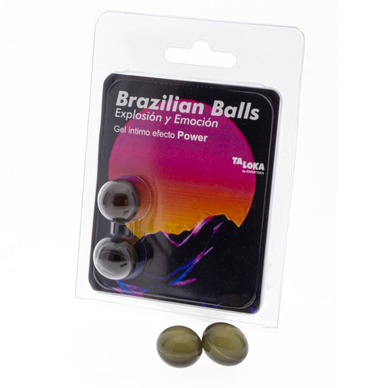 TALOKA - 2 SFERE BRASILIANE GEL EMOZIONANTE EFFETTO POWER - TALOKA | Lingerie Harness Boutique