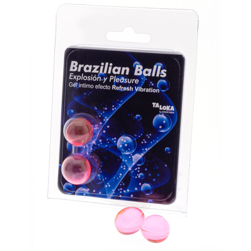 TALOKA - 2 SFERE BRASILIANE RINFRESCANO EFFETTO VIBRANTE EMOZIONANTE GEL - TALOKA | Lingerie Harness Boutique