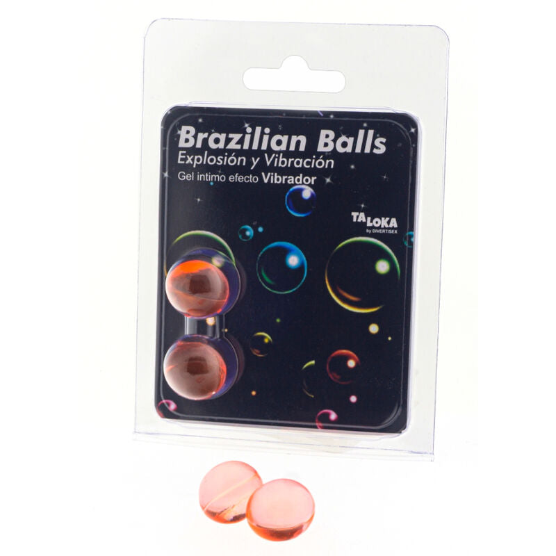 TALOKA - 2 SFERE BRASILIANE GEL EMOZIONANTE EFFETTO VIBRANTE - TALOKA | Lingerie Harness Boutique