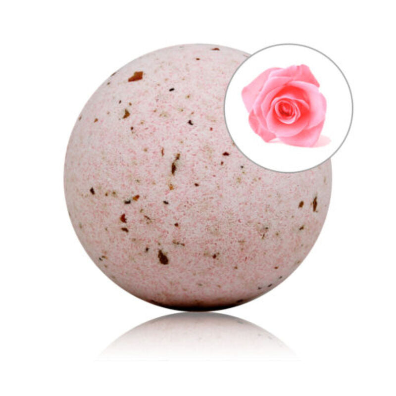 TALOKA - ROSE SCENTED BATH BOMB WITH ROSE PETALS