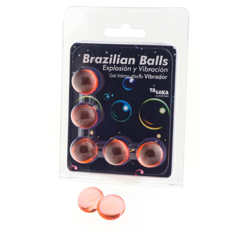 TALOKA - 5 SFERE BRASILIANE GEL EMOZIONANTE EFFETTO VIBRANTE - TALOKA | Lingerie Harness Boutique