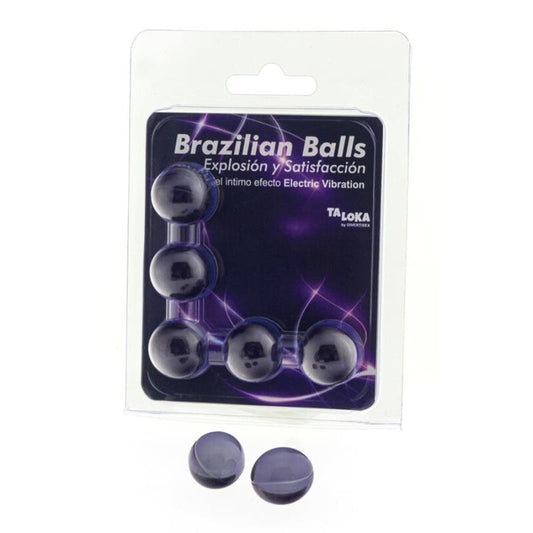 TALOKA - 5 SFERE BRASILIANE ELETTRICHE EFFETTO VIBRANTE EMOZIONANTE GEL - TALOKA | Lingerie Harness Boutique