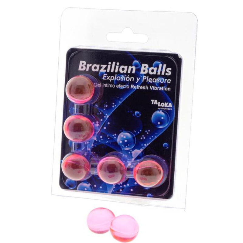 TALOKA - 5 SFERE BRASILIANE RINFRESCANO EFFETTO VIBRANTE ECCITANTE GEL - TALOKA | Lingerie Harness Boutique