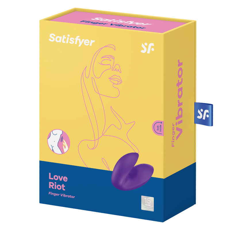 SATISFYER - VIBRATORE DA DITA LOVE RIOT ROSA - SATISFYER VIBRATOR | Lingerie Harness Boutique