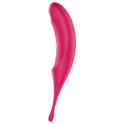 SATISFYER - RED TWIRLING PRO AIR PULSE STIMULATOR AND VIBRATOR