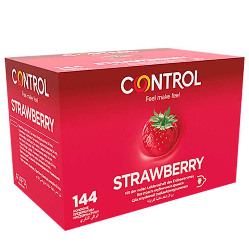 CONTROL - PRESERVATIVI ADAPTA ALLA FRAGOLA 144 UNITÀ - CONTROL CONDOMS | Lingerie Harness Boutique