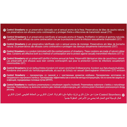 CONTROL - PRESERVATIVI ADAPTA ALLA FRAGOLA 144 UNITÀ - CONTROL CONDOMS | Lingerie Harness Boutique