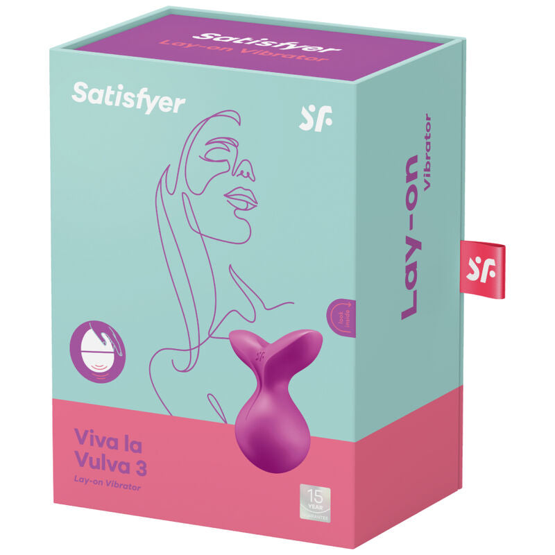 SATISFYER - VIBRATOR VIVA LA VULVA 3 LAY-ON PURPLE