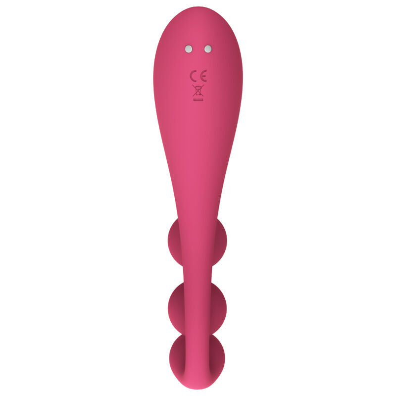 SATISFYER - MULTI VIBRATORE TRI BALL 1 ROSSO - SATISFYER VIBRATOR | Lingerie Harness Boutique