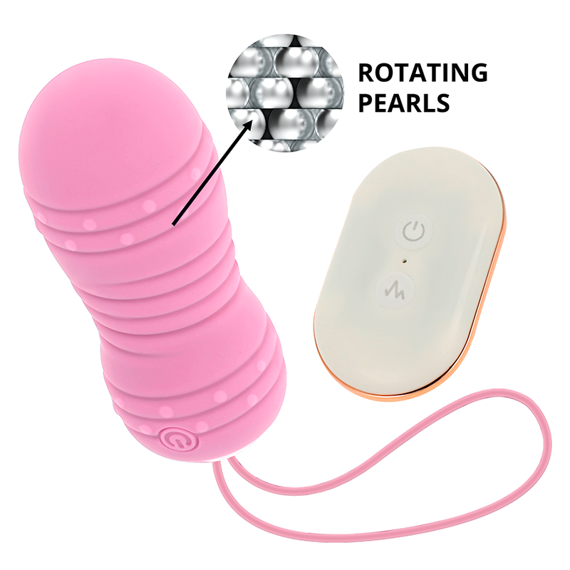 OHMAMA - UOVO TELECOMANDO 7 MODALITÀ ROTAZIONE ROSA - OHMAMA STIMULATING | Lingerie Harness Boutique