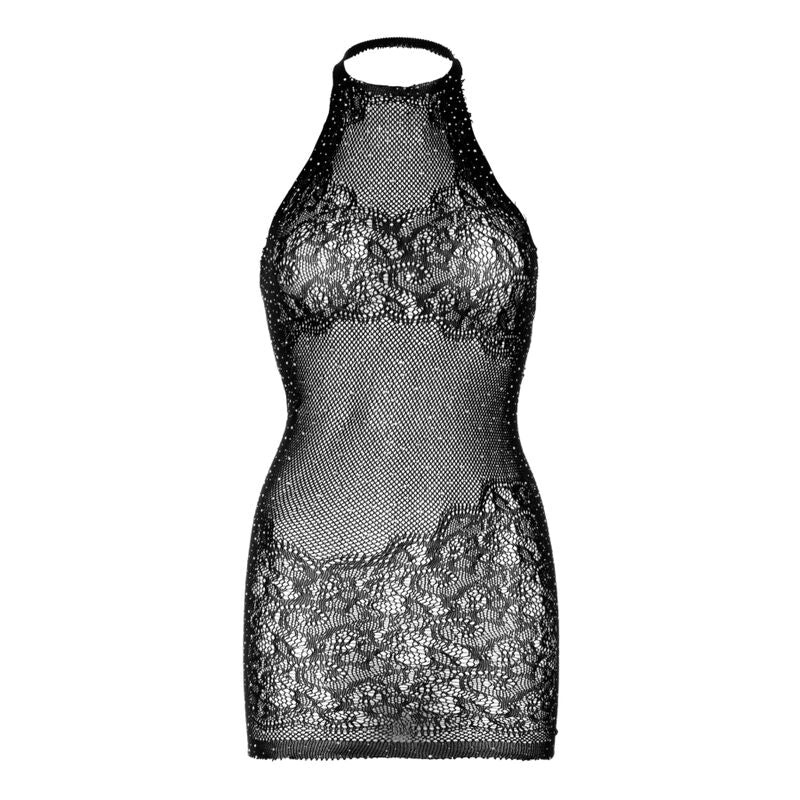 LEG AVENUE - MINI ABITO CON STRASS TAGLIA UNICA - BIANCO - LEG AVENUE DRESSES | Lingerie Harness Boutique