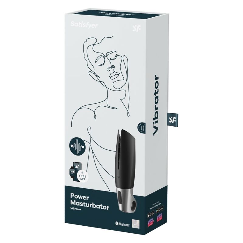 SATISFYER - MASTURBATORE POWER NERO - SATISFYER MEN | Lingerie Harness Boutique