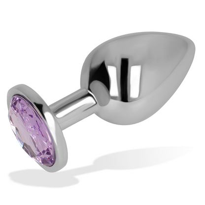 OHMAMA - PURPLE CRYSTAL BUTT PLUG 7 CM